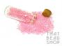 Colour Lined Clear with Pink Size 11-0 Seed Beads